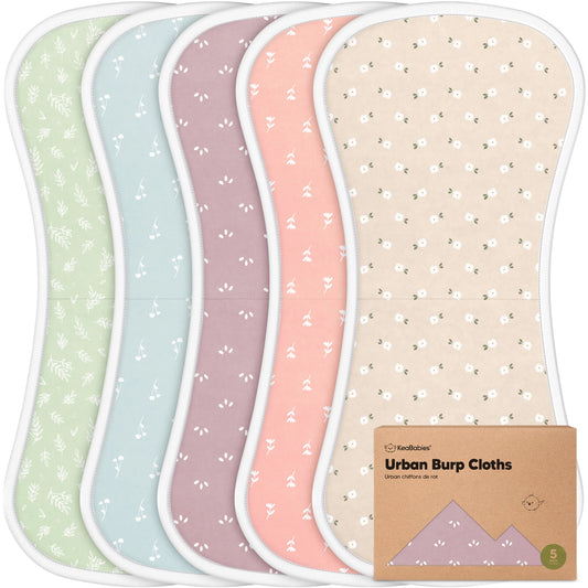 5-Pack Urban Burp Cloths