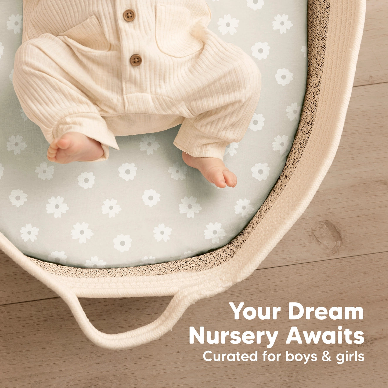 2-Pack Isla Fitted Bassinet Sheets