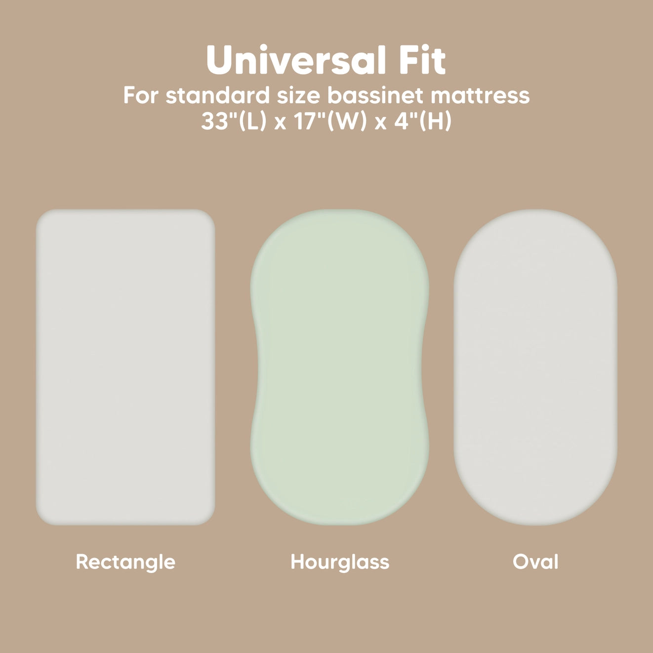 2-Pack Isla Fitted Bassinet Sheets