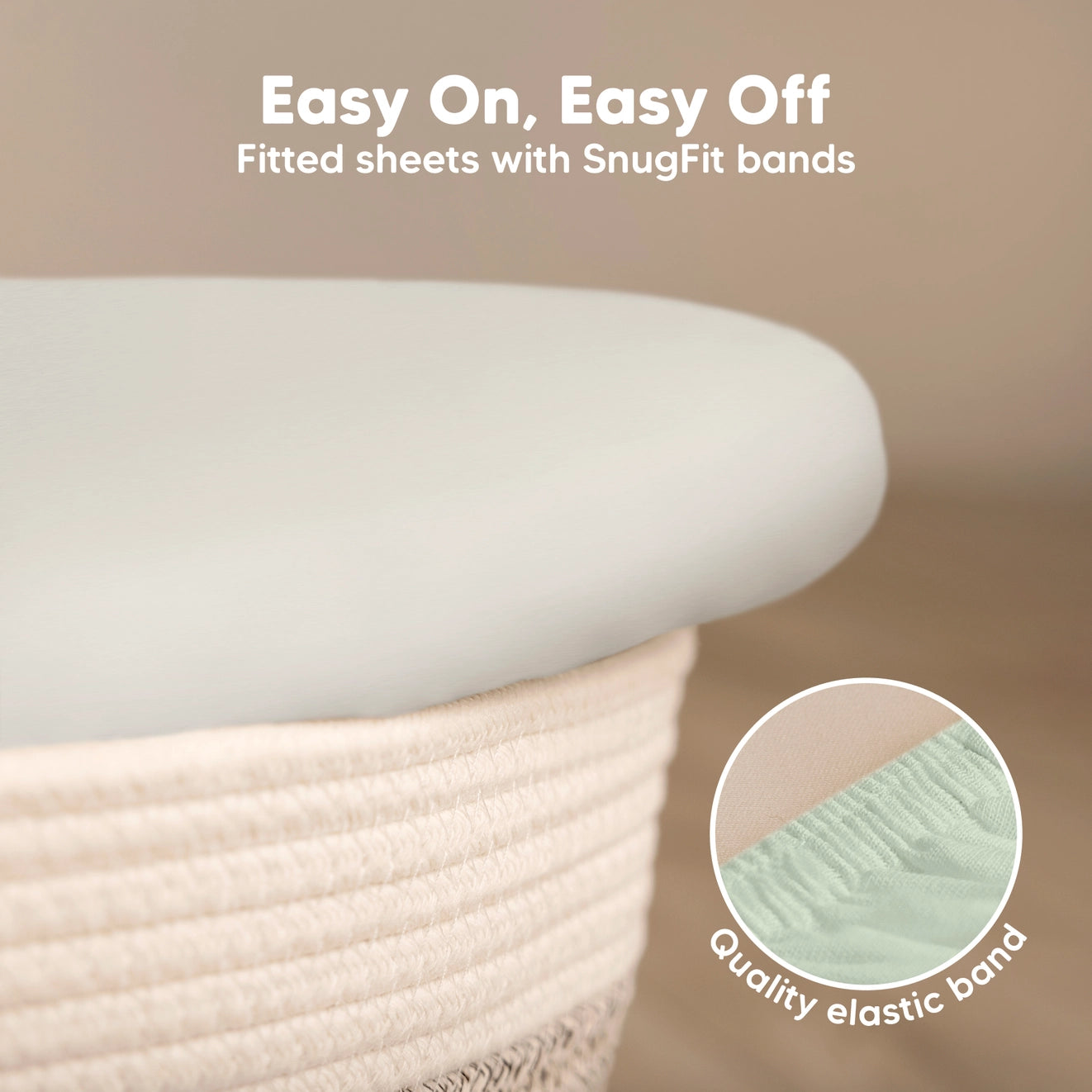 2-Pack Isla Fitted Bassinet Sheets