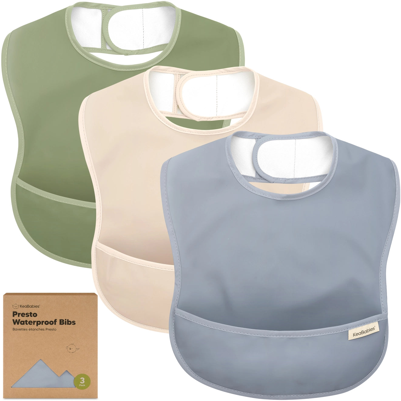 3-Pack Presto Waterproof Bibs