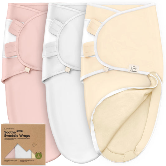 KeaBabies 3-Pack Soothe Zippy Swaddles