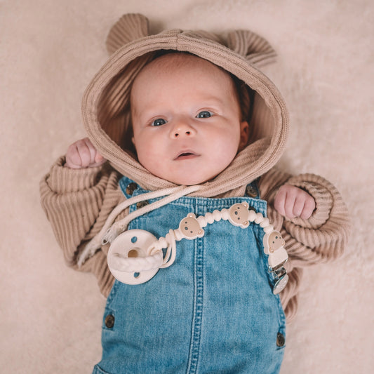 Sweetie Strap Plus™ Bear Pacifier Clip
